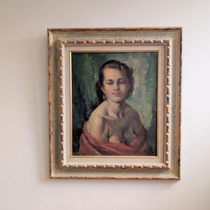 Philippe de Rougemont (1891-1965), Portrait of a lady, Oil on canvas