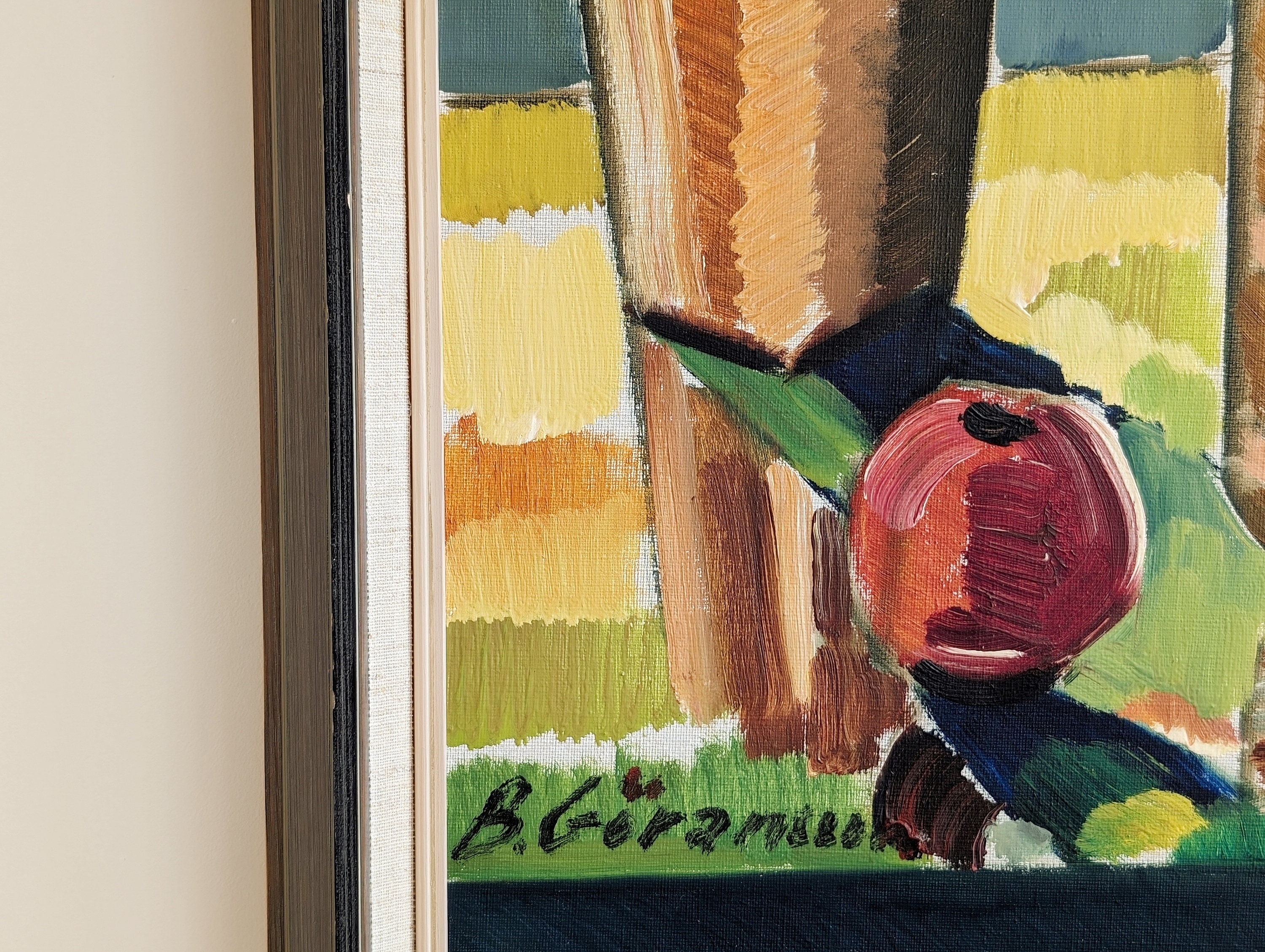 Bror Göransson, Colourful Still Life Oil Painting, 1960s - Etsy
