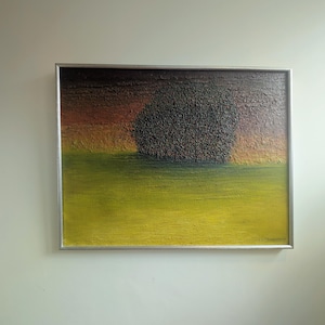 Abstract Landscape Oil Painting, John Lundberg, 1967