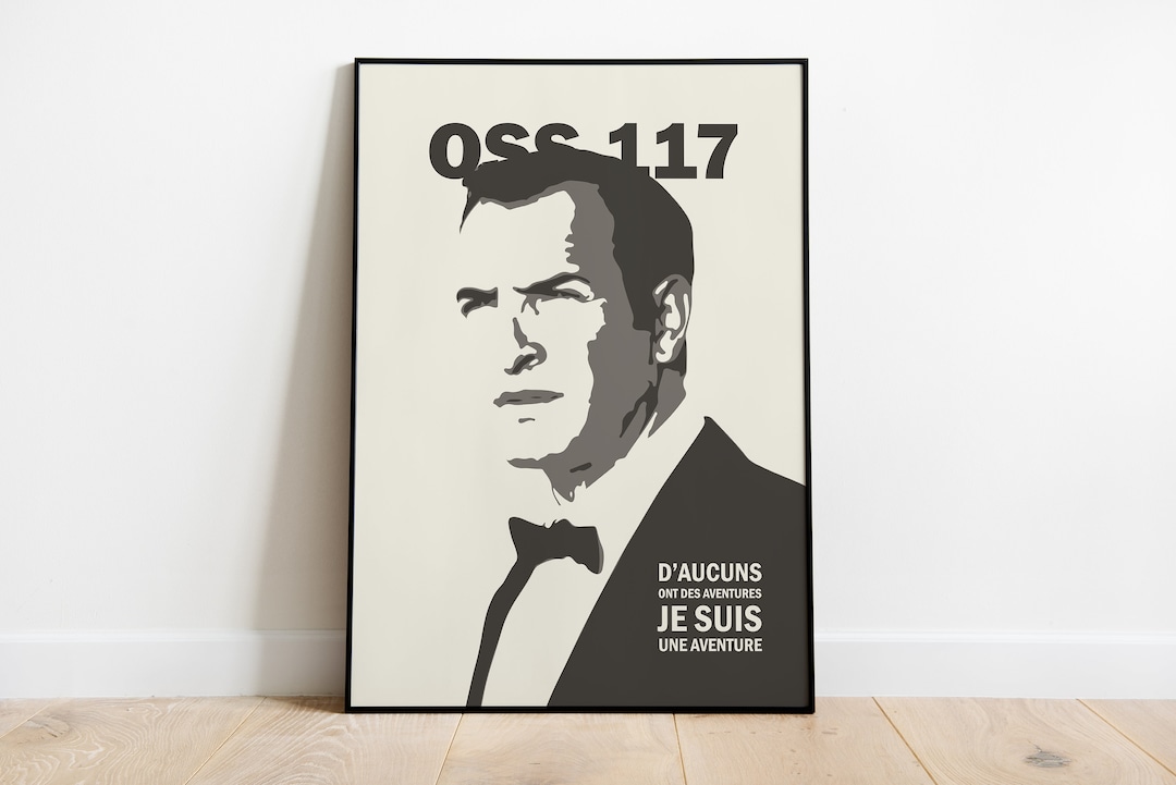 Poster OSS 117 Poster Printable Wall Art Film Jean Dujardin