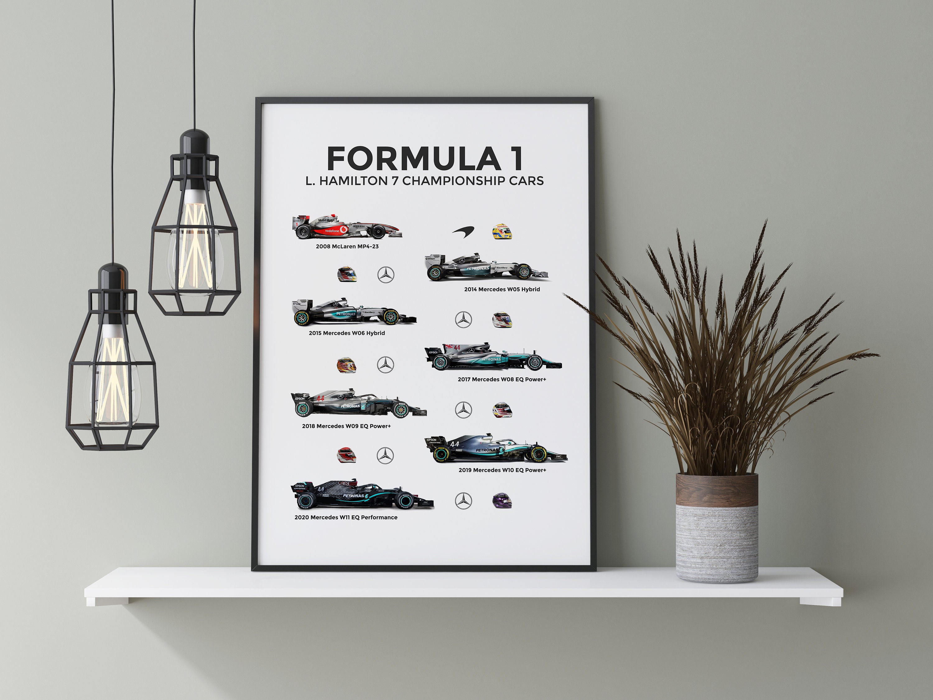 Poster Lando Norris Poster Toile F1 Lando Norris - Décoration Murale 50x75cm Poster Automobile