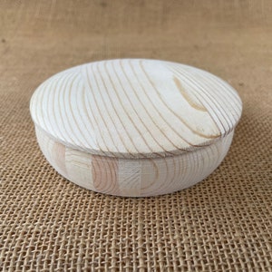 Round wooden cheap boxes unfinished