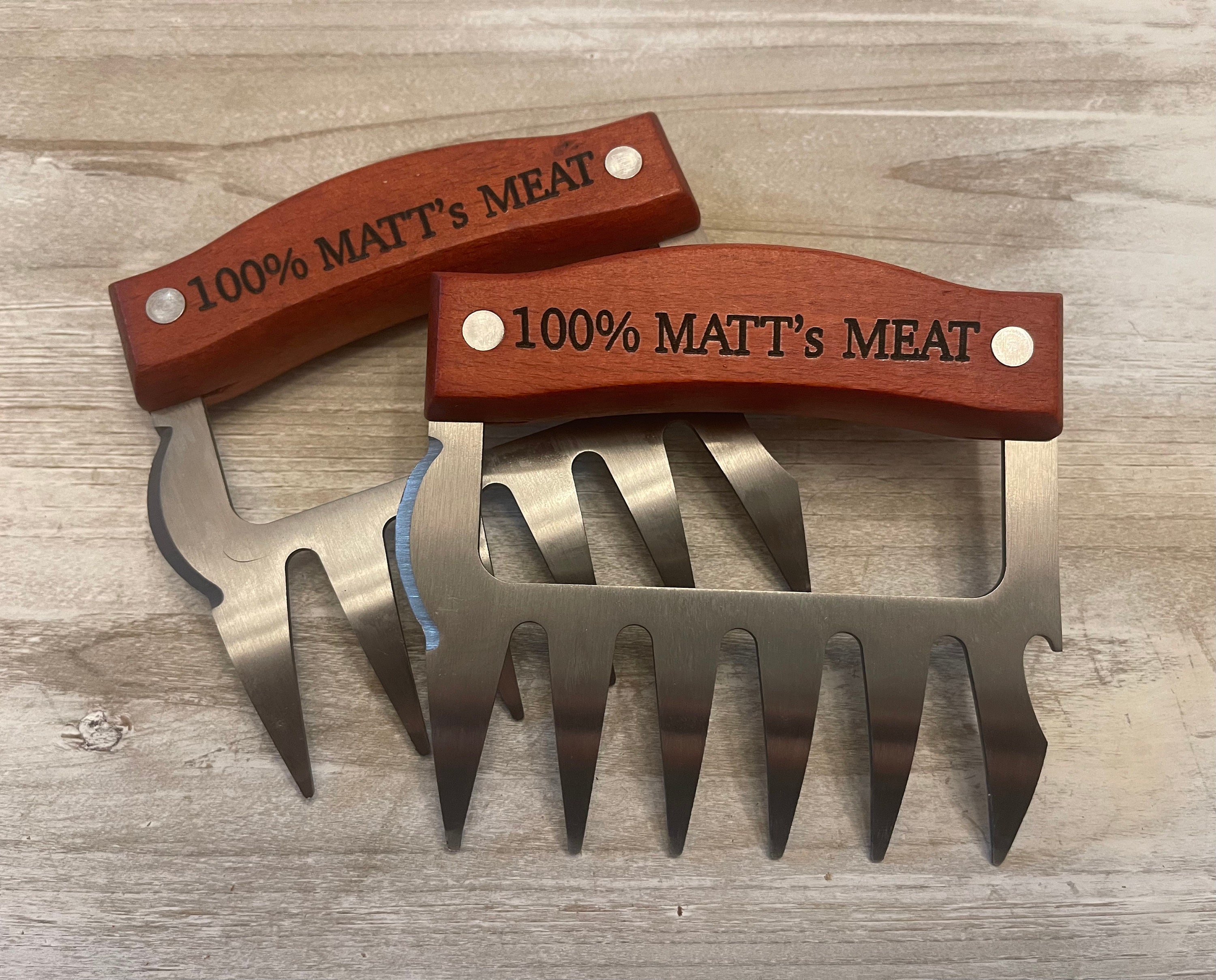 Customize Your Logo-Beech wood handle Meat Ripper Meat Claw