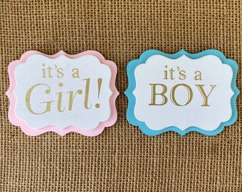 Gender Reveal, It’s a Boy, It’s a Girl-Wooden Sign, Crafts, Gift, Decor, Decoration