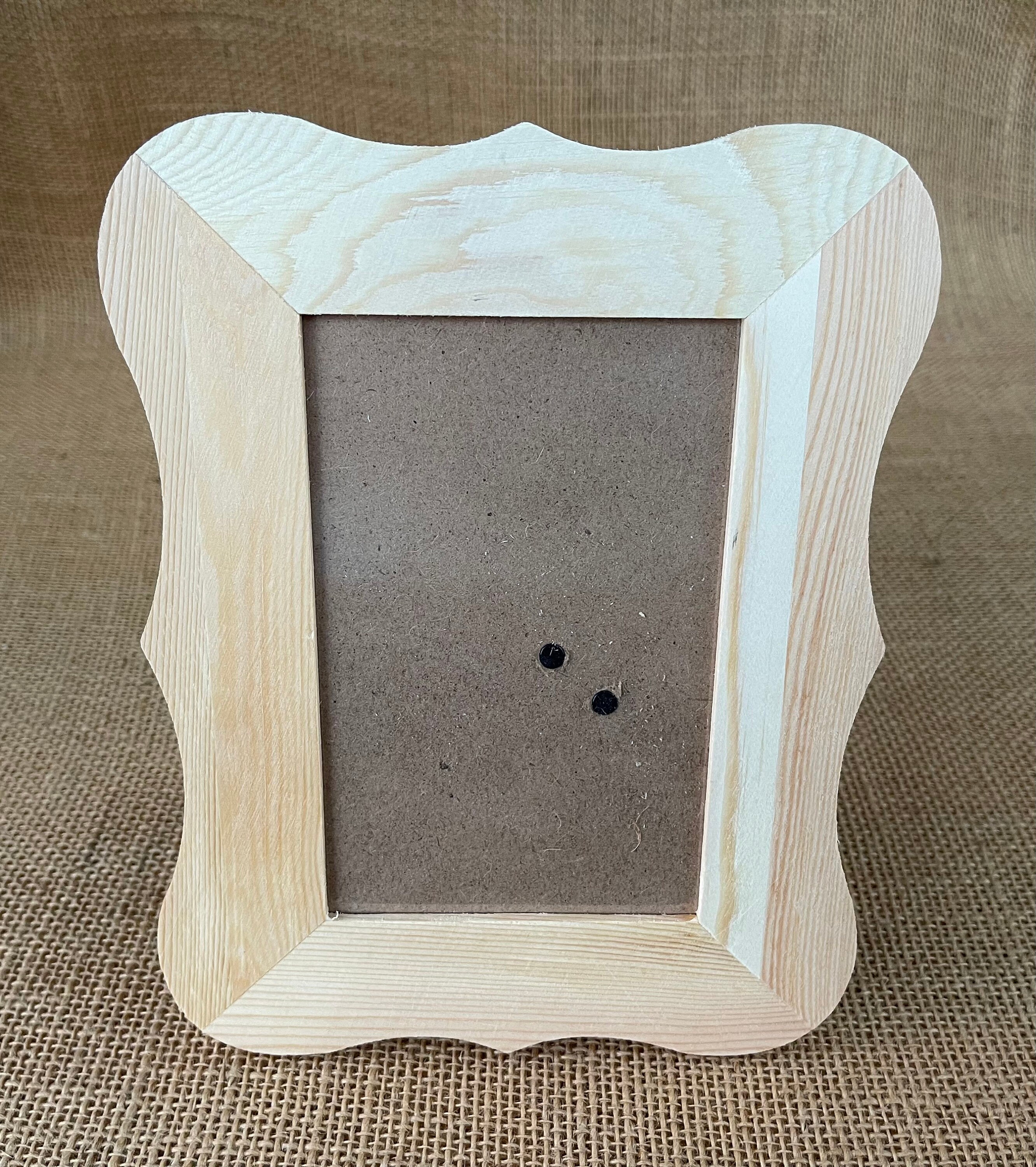 4x6 Unfinished Wood Photo Frame Etsy