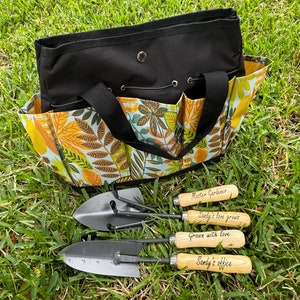 Personalized Garden Tool Set: Carbon Steel Tools with Oxford Cloth Bag