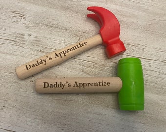 2 Personalized Kids Tools-Engraved Hammer-Tool Set-Kids Tools