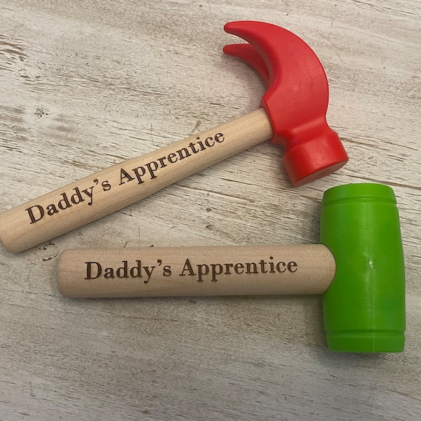 2 Personalized Kids Tools-Engraved Hammer-Tool Set-Kids Tools