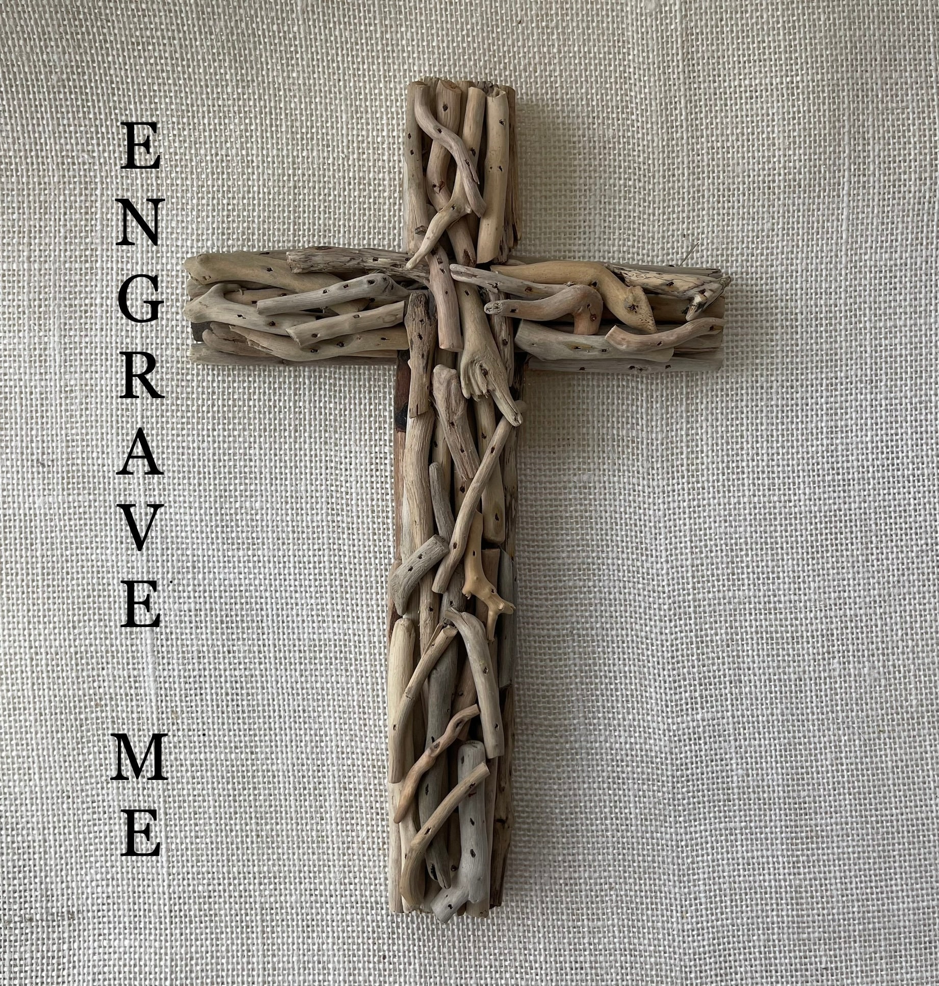 Personalized Driftwood Wall Cross Etsy