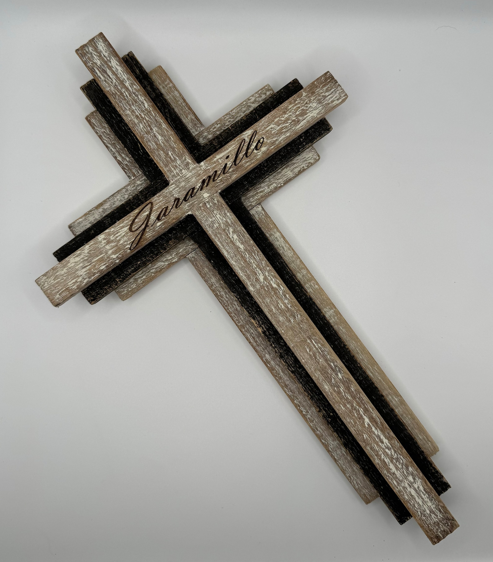 Personalized Layered Wood Cross: Engraved Christian Keepsake - Etsy