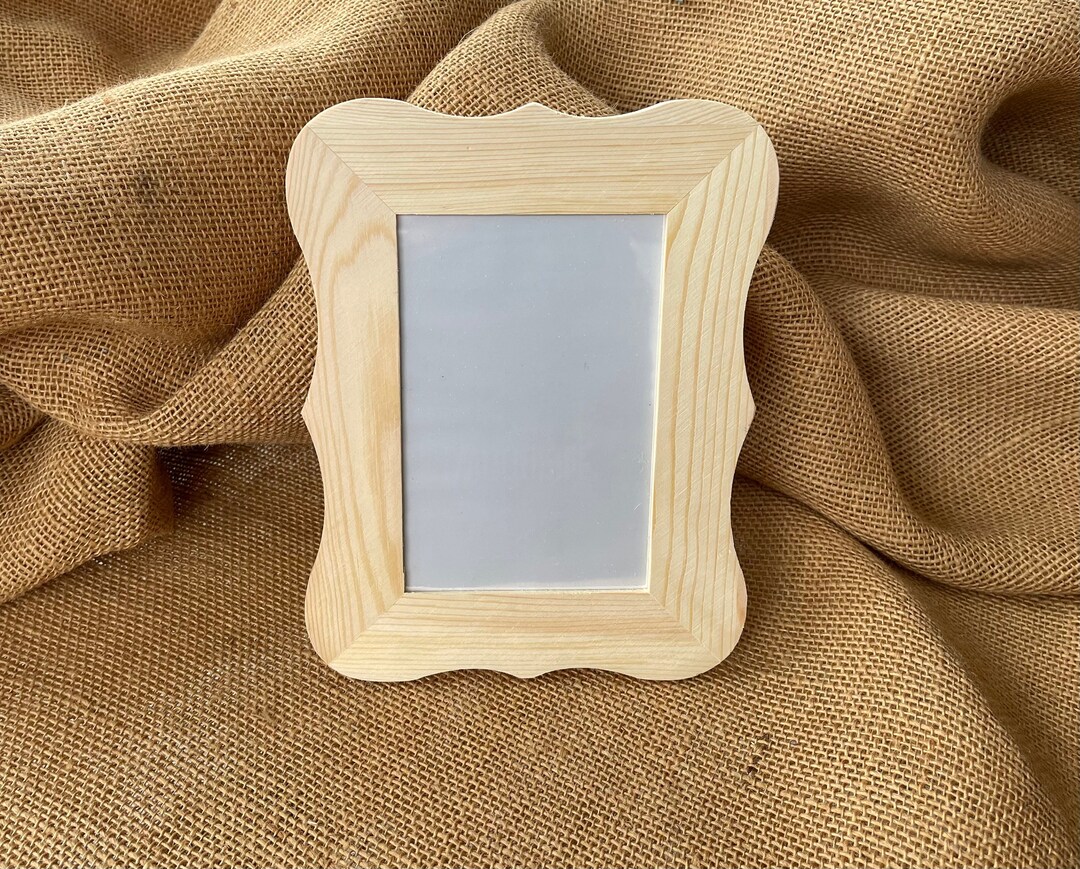 4x6 Unfinished Wood Photo Frame Etsy