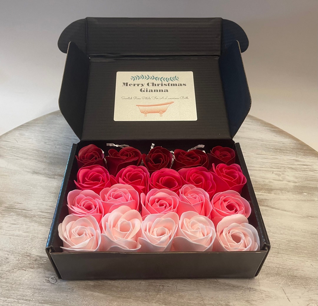 Personalized Scented Rose Soap Petals for A Luxurious Bath or Decor Etsy