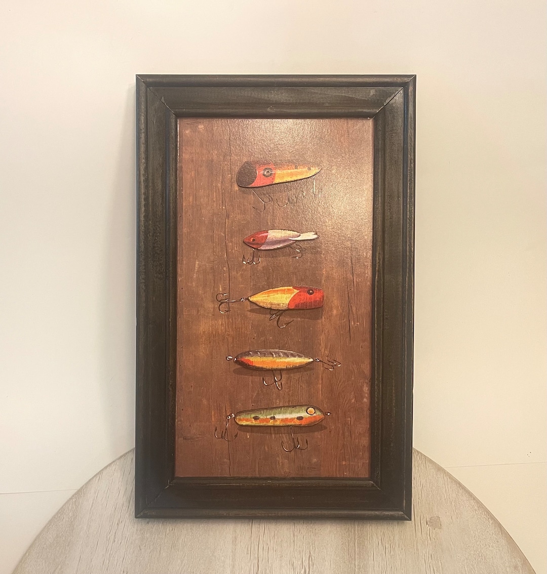 Fishing Lure Wall Decorwall Artfishing Decorfishing Theme Decor Etsy