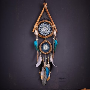 Handmade Boho Woven Wall Hanging Macrame Art Kids Room Tassel Decoration Bedroom Nursery Wedding Party Bohemian Ornament Dreamcatcher wood