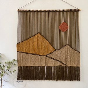 Handmade Tapestry Wall Decor, Tropical Decor, Spring Home Art, Christmas Gifts/New Home Gift, Mid Century Modern, Boho Housewarming Gifts