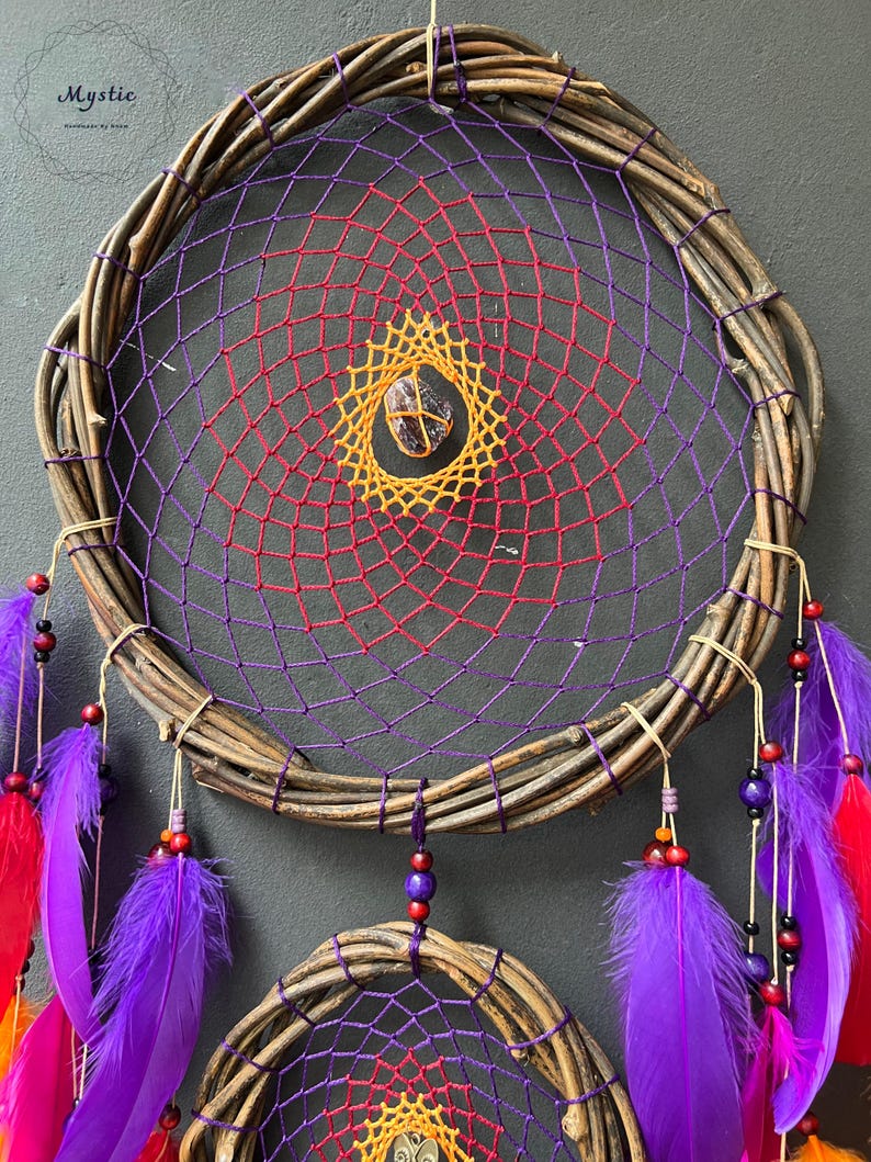 Colorful Feather Dream Catchers for Bedroom Adult, Large Dream Catchers