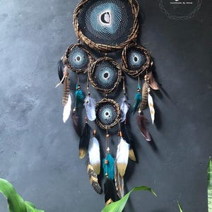 Large dreamcatcher wall hanging/Home decor/ Wall hanging/Personalized Gift/ Plant Lover Gift/ Mid Century Modern
