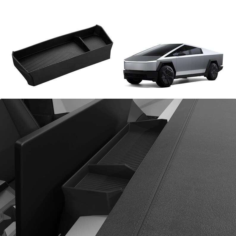 20242025 Tesla Cybertruck Lower Center Console Organizer Tray TPE