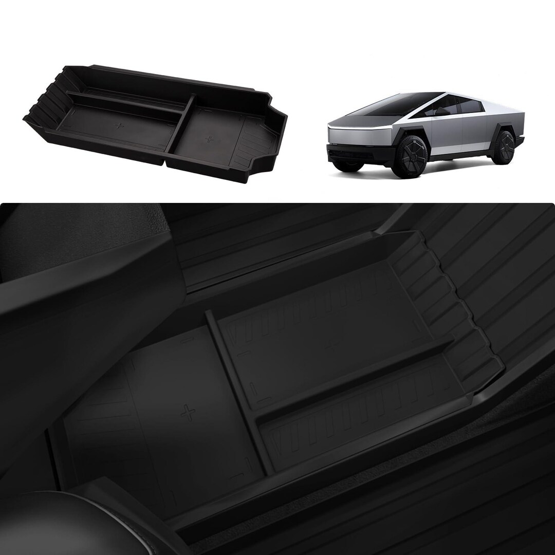 20242025 Tesla Cybertruck Lower Center Console Organizer Tray TPE