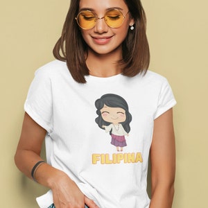 Filipina Graphic Shirt, Pinay T-Shirt, Filipino Mom Gift, Filipino Heritage, Filipino Pride, Asian Pacific Tee, Philippines Womens Shirt #45