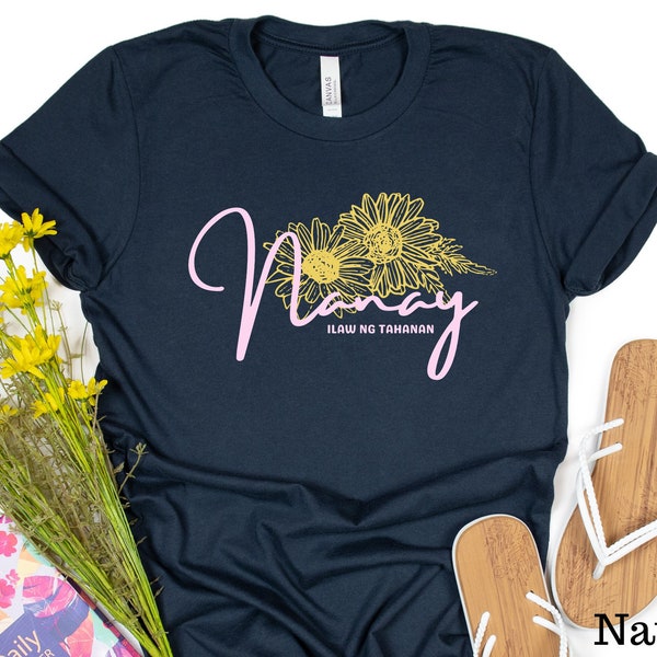 Filipino Mom Floral Graphic Shirt, Nanay Crewneck Unisex Tshirt, Gift For Her, Gift for Filipina Mom, Philippines Shirt, Pinoy Pinay Tee #84