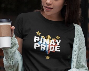 Pinay Pride T-Shirt, Pinay Pride Shirt, Fillipina Pride Shirt, Fillipina T-Shirt, Philippinen Shirt, Fillippina Flaggen Shirt, 3 Sterne und die Sonne # 4