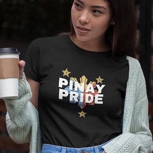 Pinay Pride Tee Shirt, Pinay Pride Shirt, Filipina Pride Shirt, Filipina Tee, Philippines Shirt, Filipina Flag Shirt, 3 Stars and The Sun #4