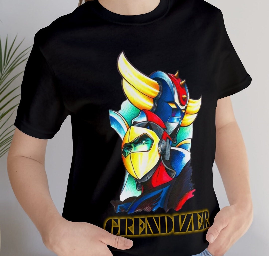 Vintage-style 80's Robot Cartoon Shirts, Grendizer Shirt, Japanese ...