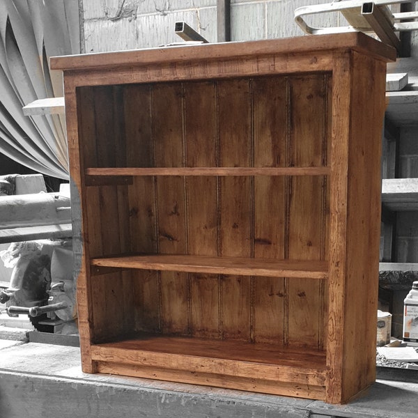 Reclaimed Wood Bookcase Etsy UK