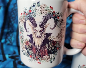 Krampus Demon Tiki Mug Planter Miracle Shima Ceramics Holiday Red