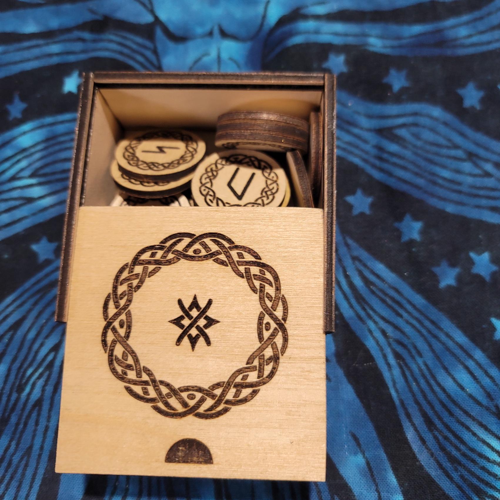 Cut Back Runes Laser Cut Younger Futhark Rune Set – Baltic Birch With Celtic Box - Etsy