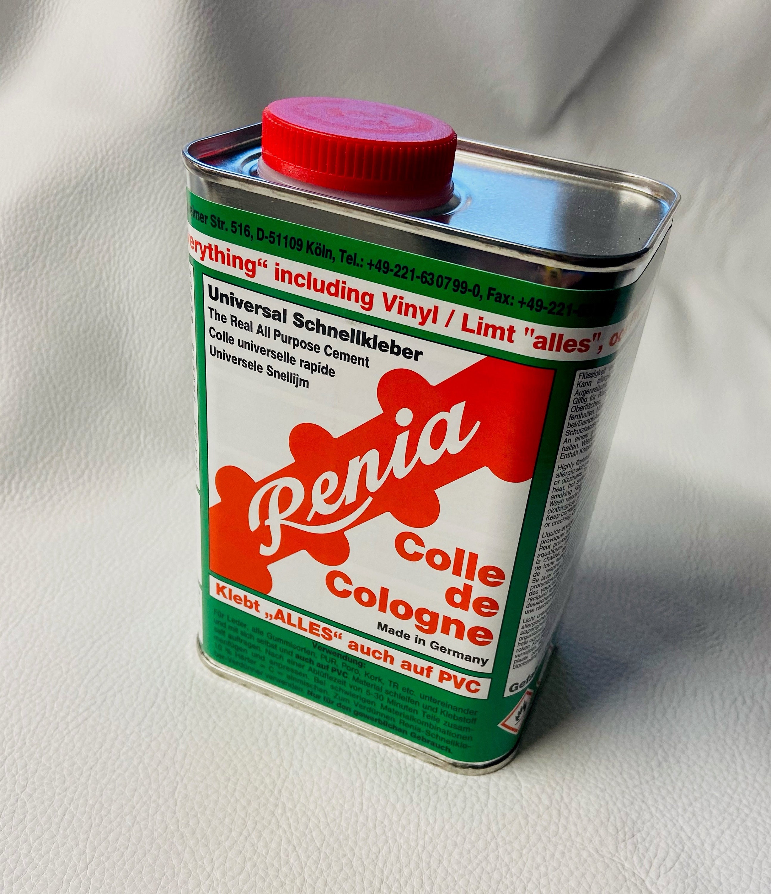 Renia Colle de Cologne (1 Gallon) - All Purpose Cement - Contact Adhesive