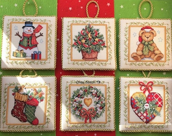 Vintage Christmas Ornaments PDF Counted cross stitch pattern Holiday ornaments Digital cross stitch chart christmas PDF cross stitch pattern