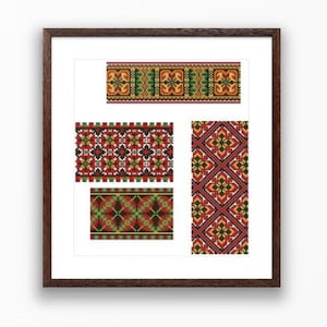 Ukrainian sampler Counted cross stitch pattern UA ornaments cross stitch chart vintage cross stitch pattern season needlepoint