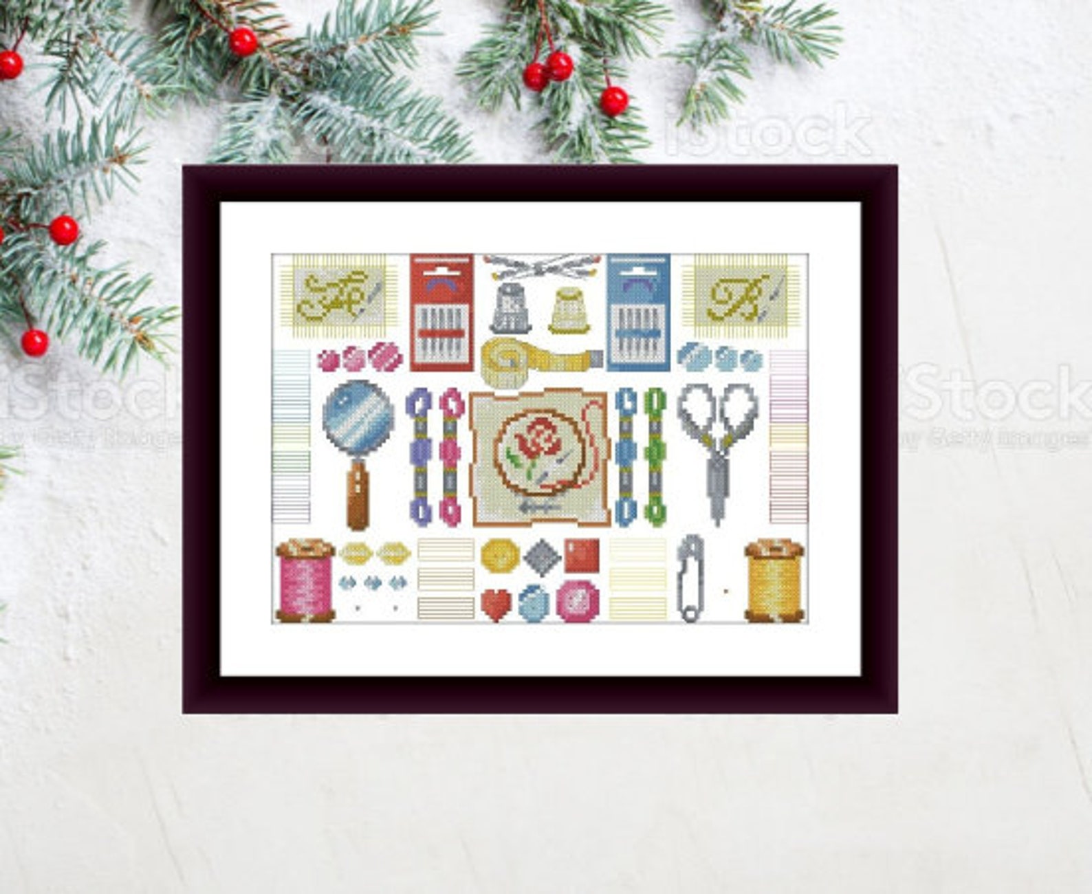 Sewing Sampler Counted Cross Stitch Pattern Pdf Fashion - Etsy