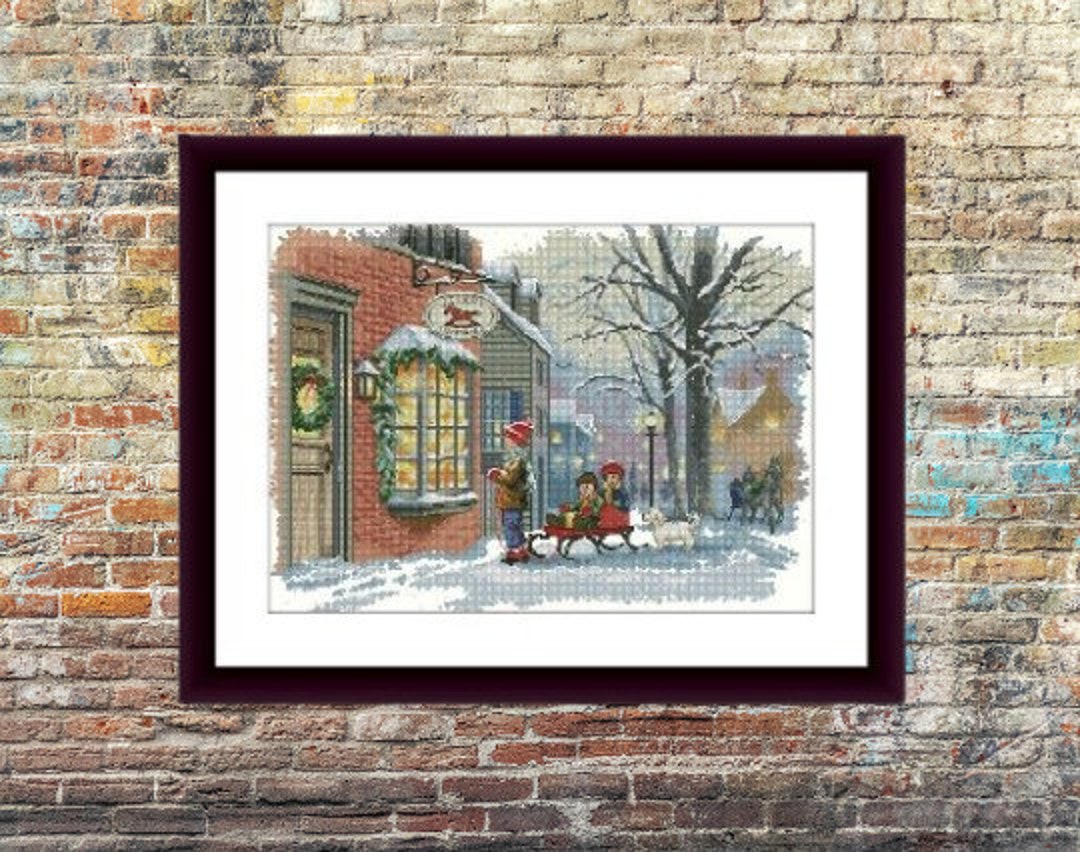 Christmas Eve PDF Counted Cross Stitch Pattern Xmas Fun Winter Cardinal christmas-eve-pdf-counted-cross-stitch-pattern-xmas-fun-winter-cardinal