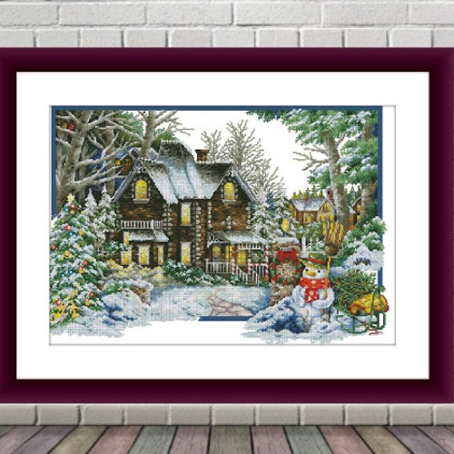 Christmas Eve PDF Counted Cross Stitch Pattern Christmas Farm Etsy christmas-eve-pdf-counted-cross-stitch-pattern-christmas-farm-etsy