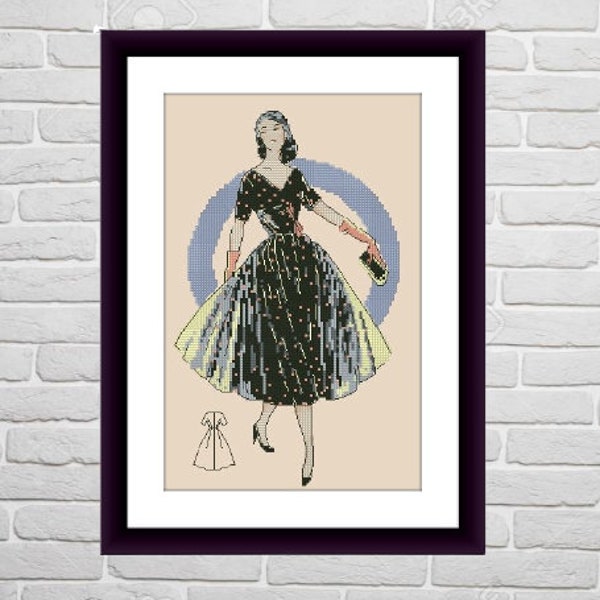 Cross Stitch Dress Etsy