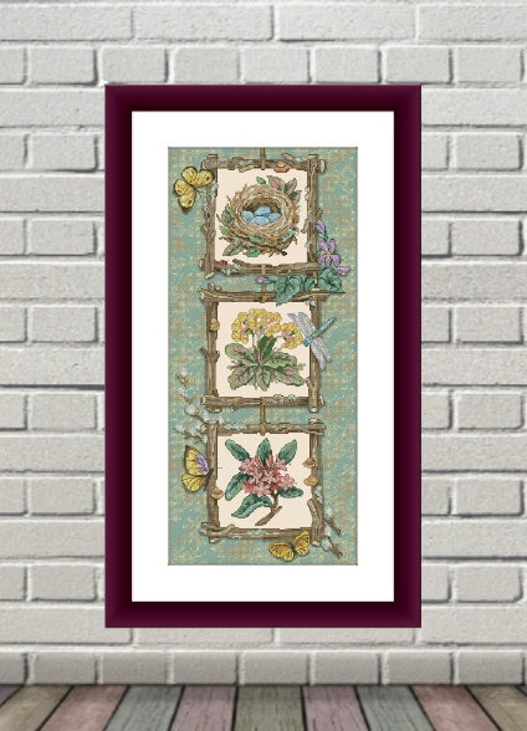Finery of Nature Counted Cross Stitch Pattern Birds and - Etsy
