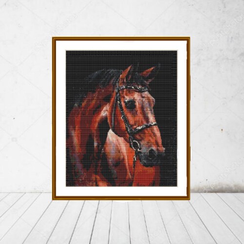 Buckskin Horse Cross Stitch Pattern Horse Cross Stitch Pdf Etsy Canada