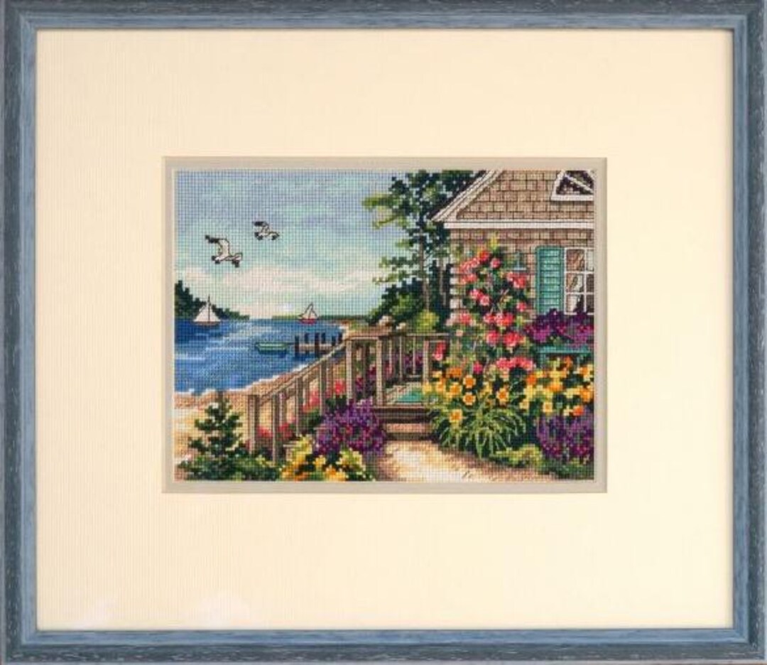 Summer Cottage Counted Cross Stitch Pdf Pattern Cottage Digital Cross ...