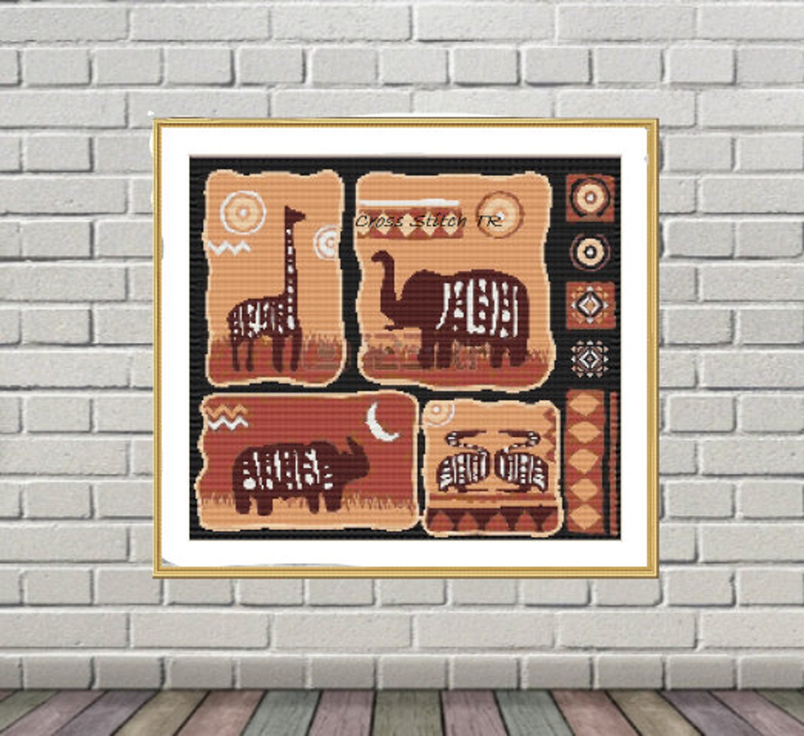 Africa Sampler Counted Cross Stitch Pattern PDF African - Etsy