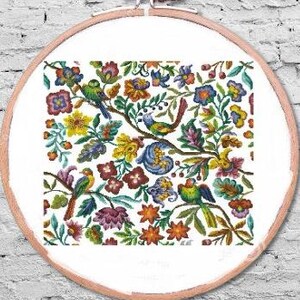 Vintage Blumenstrauß Kreuzstichmuster Blume Kreuzstichvorlage Blumen Blumenstrauß Stillleben