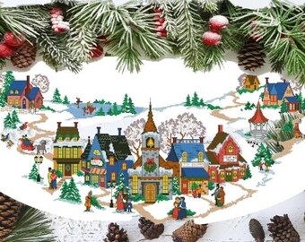 Kit broderie point de croix - Paysage rural - MP Studia