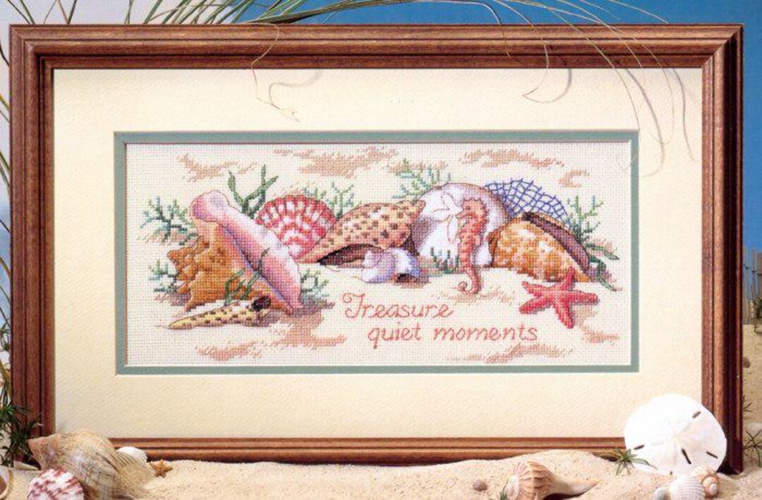 Sea Shell Counted Cross Stitch Pattern Pdf Boat Seascape Digital Cross ...