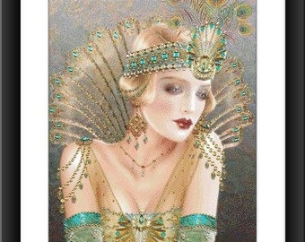 Beautıful maiden PDF Counted cross stitch pattern Retro Girl Digital cross stitch chart Vintage cross stitch pattern