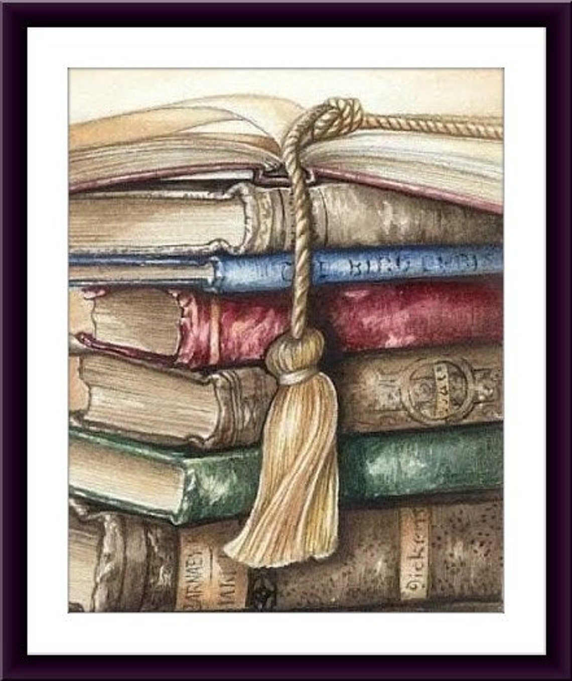 Books and Bookmark Counted Cross Stitch Pdf Pattern Books Library ...