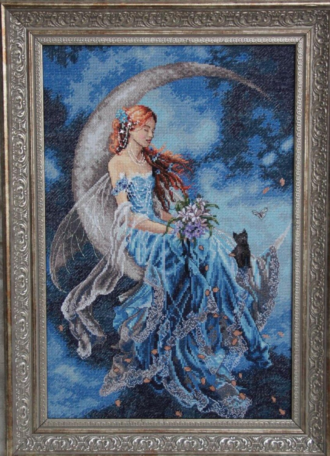 Moonlight Fairy PDF Counted Cross Stitch Pattern Pixie Digital Cross ...