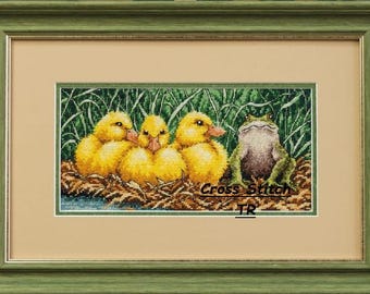 Anatre e rane PDF Schema punto croce contato simpatici animali rana savahhan Schema punto croce digitale schema punto croce rana moderna