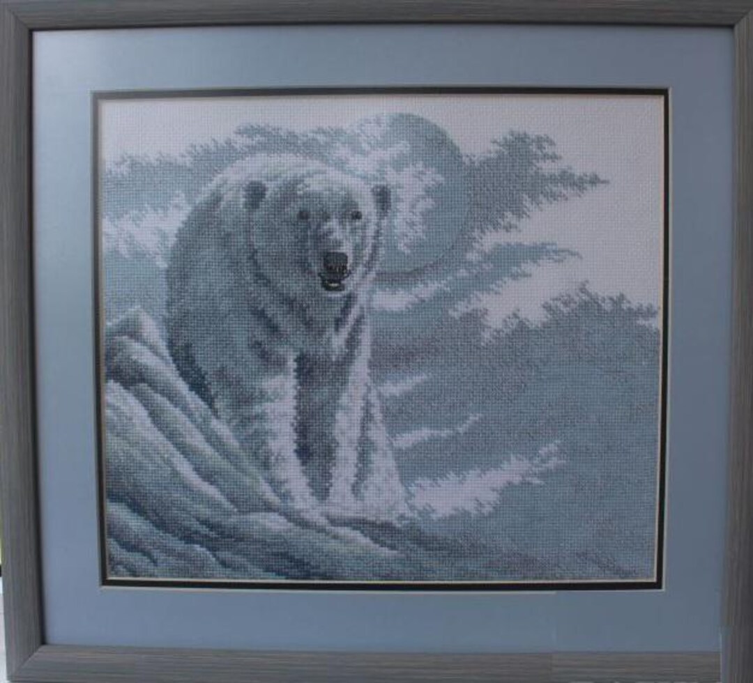 White Polar Bear PDF Counted Cross Stitch PDF Pattern Winter Animals ...